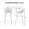 SET DE 2 BANCOS ALTOS AREZZO - Imagen 9