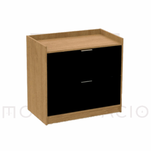 ARCHIVERO HORIZONTAL FIJO CON 2 GAVETAS Y 1 ENTREPAÑO