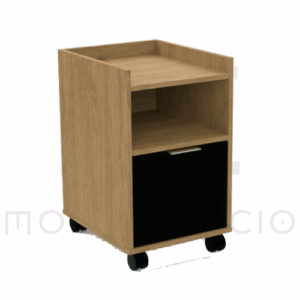 ARCHIVERO MÓVIL CON 1 ENTREPAÑO Y 1 ARCHIVO