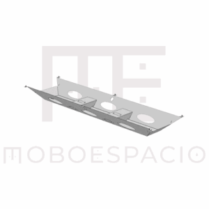 CANALETA ELÉCTRICA DOBLE BILLYDESK PARA 180 CM