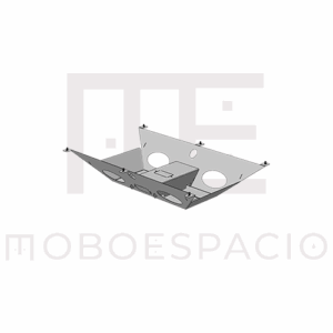 CANALETA ELÉCTRICA DOBLE BILLYDESK PARA 60 CM