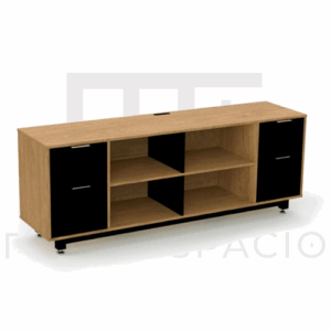 CREDENZA BAJA CON DOBLE PAPELERA Y ARCHIVO 180 X 67.5 CM