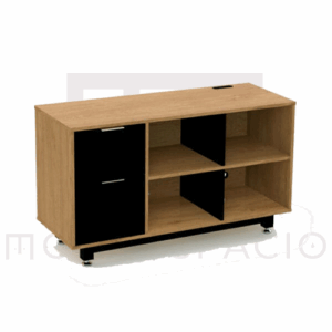 CREDENZA BAJA CON PAPELERA Y ARCHIVO 120 X 67.5 CM (IZQUIERDO)