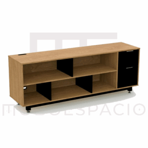 CREDENZA BAJA CON PAPELERA Y ARCHIVO 180 X 67.5 CM (DERECHO)