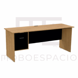 ESCRITORIO CON PAPELERA Y ARCHIVO 180 X 60 CM