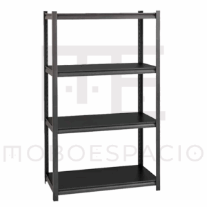 ESTANTE METALICO RIVET DE 4 REPISAS DE MADERA 20995