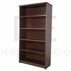 LIBRERO ABIERTO DE PISO FILO 97X35X1.77 CHAPA WALNUT