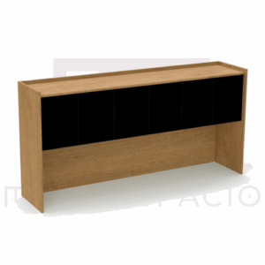 LIBRERO SOBRE CREDENZA CON PUERTA 172 X 85 CM