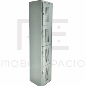 LOCKER 4 PUERTA 1.80X38X37 PERFORADO