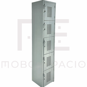 LOCKER 5 PUERTA 1.80X38X45 PERFORADO