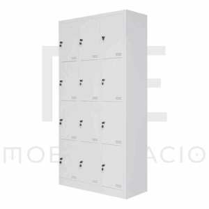 LOCKER METALICO 12 PUERTAS MC BLANCO ARMADO