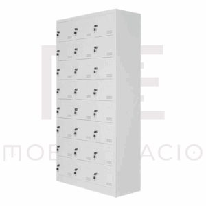LOCKER METALICO 24 PUERTAS MC BLANCO ARMADO