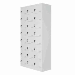 LOCKER METALICO 24 PUERTAS MC BLANCO DESARMADO