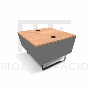 MESA SILLÓN ATTESA CON CONEXIÓN