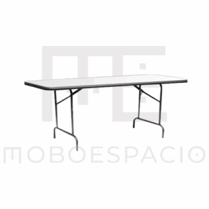 MESA PLEGABLE RECTANGULAR DE FIBRA DE VIDRIO DE 76 X 244 CM