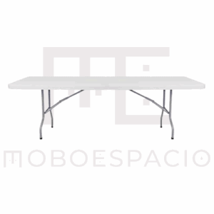MESA PLEGABLE RECTANGULAR OFIK 2.44×76 PLASTICO BLANCO
