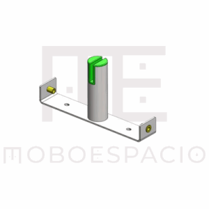 Montaje de Mini Mampara de 6mm con Espacio entre Mesas Billydesk Requiere Acento para Mini Mampara 1.1