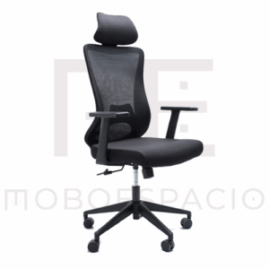 SILLON EJECUTIVO E106 MESH Y TELA COLOR NEGRO