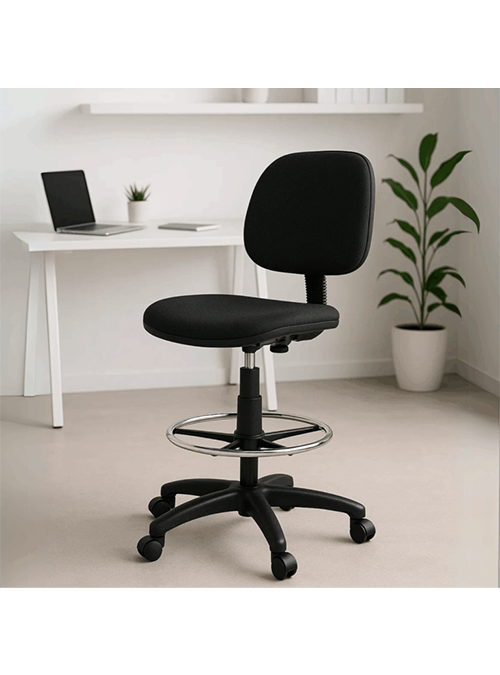 Silla Cajero sin Brazos Tiempo 3507 Aro Cromado 1.1
