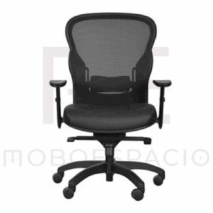 SILLA EJECUTIVA PIEL NEGRA VL701 ST11T