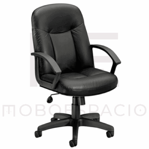 SILLA EJECUTIVA EN PIEL NEGRA HVL601SB11T