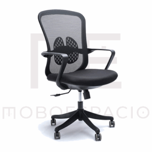 SILLA OPERATIVA ORGANIC MESH Y TELA NEGRO ESTRUCTURA NEGRO