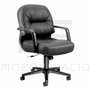 SILLA SEMI EJECUTIVA CON BRAZOS PILLOW SOFT 2092 PIEL