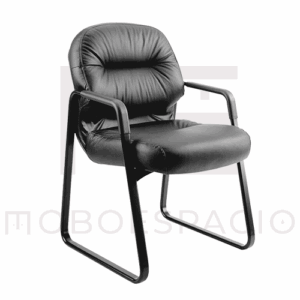 SILLA VISITA CON BRAZOS PILLOW SOFT 2093 PIEL