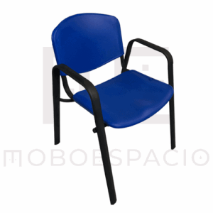 Silla de visita Allegro con brazos respaldo y asiento en plastico 1.3