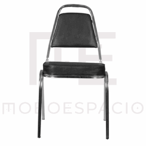 SILLA VISITA BANQUETERA 2000 VINIL NEGRO