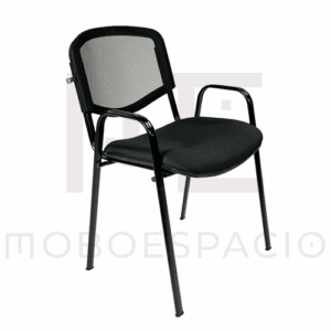 SILLA VISITA GENOVA OFIK CON BRAZOS TELA MESH