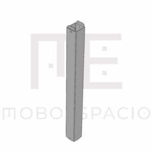 TÓTEM PARA CANALETA ELÉCTRICA DOBLE PARA BAJAR CABLES DE CANALETA A PISO BILLYDESK