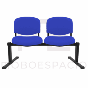 BANCA TANDEM DE 2 PLAZAS ISO tapizada AZUL