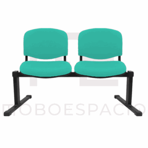 BANCA TANDEM DE 2 PLAZAS ISO tapizada AZUL CIELO