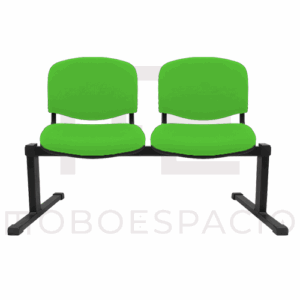 BANCA TANDEM DE 2 PLAZAS ISO tapizada VERDE