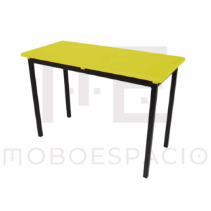 MESA POLIPROPILENO PRESCOLAR PRIMARIA ADULTO MAESTRO AMARILLO 2