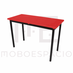 MESA POLIPROPILENO PRESCOLAR PRIMARIA ADULTO MAESTRO ROJO 2