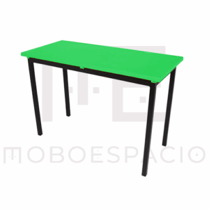 MESA POLIPROPILENO PRESCOLAR PRIMARIA ADULTO MAESTRO VERDE 2
