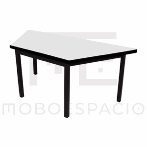 MESA TRAPEZOIDAL DE MELAMINA