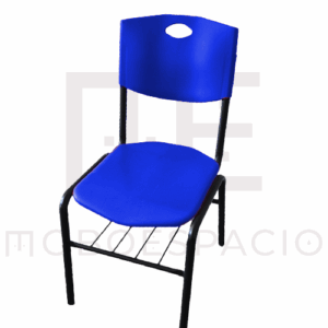 SILLA BINARIA CON PARRILLA MODELO ERGO AZUL