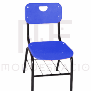SILLA BINARIA DE POLIPROPILENO EN DOS PIEZAS AZUL