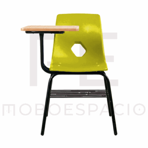 SILLA DE CONCHA DE POLIPROPILENO CON PALETA DE FORMAICA 5