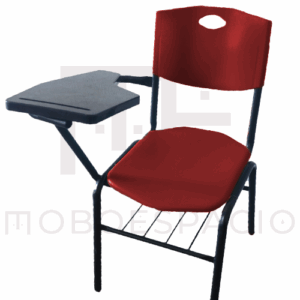 SILLA DE PALETA DE POLIPROPILENO ERGO ROJO 1