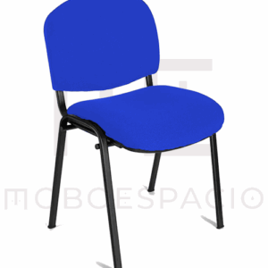 SILLA DE VISITA ISO TAPIZADA AZUL