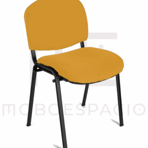 SILLA DE VISITA ISO TAPIZADA NARANJA