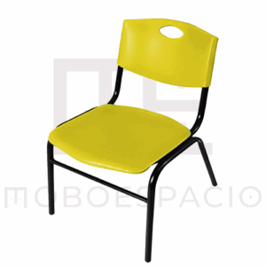 SILLA ERGO PARA MAESTRO APILABLE AMARILLO