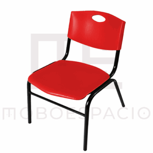 SILLA ERGO PARA MAESTRO APILABLE ROJA