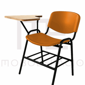 SILLA ISO PLASTIC CON PALETA DE TRIPLAY NARANJA