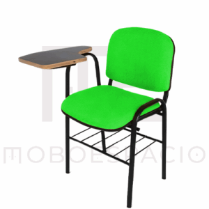 SILLA ISO TAPIZADA CON PALETA DE FORMAICA VERDE