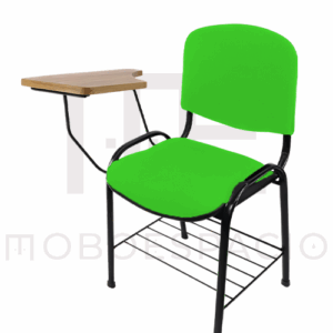SILLA ISO TAPIZADA CON PALETA DE TRIPLAY VERDE